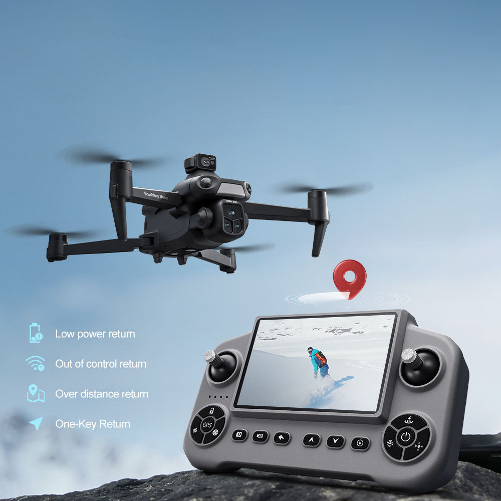 V918 MAX drone GPS auto-return function illustration